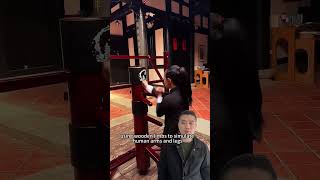 No one can make a wooden dummy faster than her kungfuskills wingchun [upl. by Aneeres]