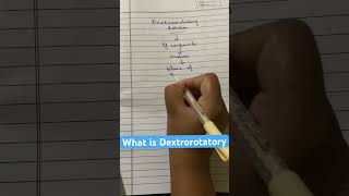 what is dextrorotatory ytshorts viral viralshort trending chemistry [upl. by Dobb]