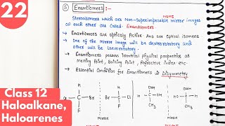 22 Enantiomers Racemic mixture Inversion and retention of configuration Class12 organic chemistry [upl. by Noreen]