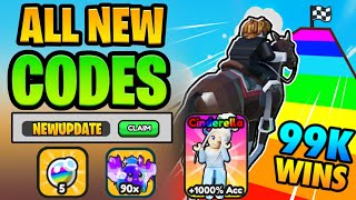 NEW ALL WORKING CODES FOR HORSE RACE IN 2024 ROBLOX HORSE RACE CODES [upl. by Vihs]