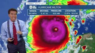 Latest on Category 5 Hurricane Milton with 180 mph winds one of strongest hurricanes ever in Gulf [upl. by Ehtiaf192]