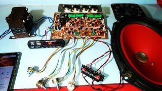 2n3055 transistor audio amplifier kit full wiring details and audio test 100 working korba [upl. by Agle]