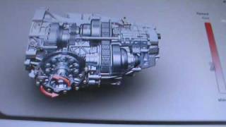 IAA 09  Audi Multitronic gear demonstration [upl. by Elleuqram622]