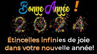 Bonne Année 2024  vidéo pour de joyeuses fêtes et la fin de lannée [upl. by Emirac]