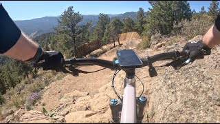 Drop Shaft  black bike park thrill ride  Virginia Canyon Mountain Park  Idaho Springs Colorado [upl. by Steffie820]