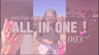 ALL IN ONE  HOCO ‘24💙🪩 Maintenance vlog NEW intro [upl. by Adnohsar188]