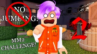 MM2 BUT I CANT JUMP CHALLENGE I FAILED Roblox Challenge [upl. by Inalem]