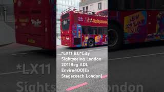 LX11 BJJCity Sightseeing London 2011Reg ADL Enviro400Ex Stagecoach London [upl. by Aciamaj737]