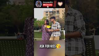 Harshit kiss 😘 Girl ruhi part 8  harshitpranktv1564 subscribe love sad [upl. by King790]