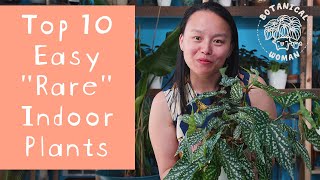 Top 10 Easy quotRarequot Indoor Plants [upl. by Rutger]