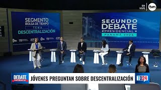 Segundo Debate Presidencial  Tema Descentralización [upl. by Aciraa707]