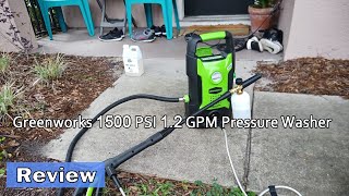 Greenworks 1500 PSI 12 GPM Pressure Washer  Review 2023 [upl. by Breskin]