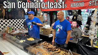 San Gennaro feast walking tour 2024 [upl. by Adnohsirk444]