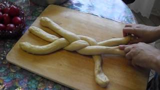 How to make a Tsoureki Greek Sweet Bread [upl. by Aicenat]