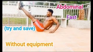 4 MINUTES ABS NO EQUIPMENT try and save [upl. by Heddi694]