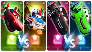 McQueen Eater 🆚Tokio Mater 🆚Evil Mcqueen EXE 🆚 Dinoco 🆚 Coffingdance 🆚 TILES Hop EDM Rush 🎶 Gameplay [upl. by Haya]