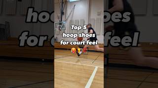 TOP 5 BASKETBALL SHOES FOR COURT FEEL 🦶🔥😍 [upl. by Sinnek135]