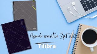 Nova Agenda executiva diária spot m9 Tilibra 2022 disponível nas cores cinza e preto [upl. by Sorodoeht]