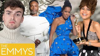 EMMYS 2020 FASHION ROAST Zendaya Regina King amp Billy Porter are Haute Couture STARS [upl. by Alur]