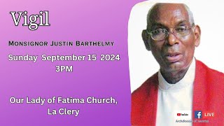 Vigil for Msgr Justin Barthelmy [upl. by Scrogan]