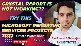 Solved Crystal Report Issue Microsoft Reporting Services Projects 2022  NET Visual Studio 2022 [upl. by Nightingale]