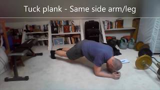 Tuck plank Same side arm and leg [upl. by Glenine]