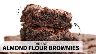 Almond Flour Brownies  rich amp fudgy glutenfree brownies [upl. by Oned]