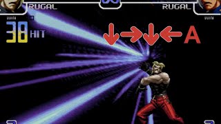 KOF 2002 Combos de Rugal Paso a Paso [upl. by Nirehs466]