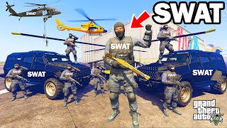 Franklin Become The SWAT Chief and Make SWAT BASE in GTA 5  SHINCHAN and CHOP [upl. by Gnous]