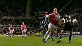 Dennis Bergkamp pirouette goal vs Newcastle  200102 HQ [upl. by Laehcar]