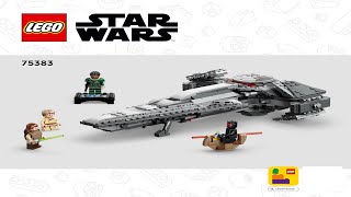 LEGO instructions  Star Wars  75383  Darth Mauls Sith Infiltrator™ [upl. by Eatnoid]