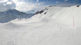 Piste Lac red La NormaValfrejus Ski [upl. by Alebasi642]