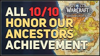 Honor Our Ancestors WoW Achievement [upl. by Enenaj]