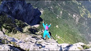 GRAND BRECHON 2 PIECE TRACKING BASE JUMP [upl. by Mashe]