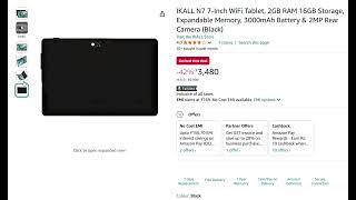 IKALL N7 7 Inch WiFi Tabletrs 3480 [upl. by Allred]