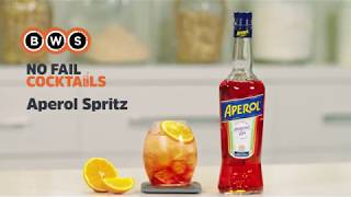 Aperol Spritz  BWS Cocktail Recipe [upl. by Lorens705]