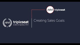 Creating Sales Goals Level 3  TSU [upl. by Annoed]