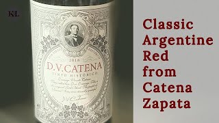 Review of DV Catena Zapata Tinto Historico [upl. by Lak]