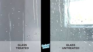 EnduroShield treated v untreated Glass  See the difference [upl. by Enidualc]