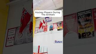 Hockey Players During The Anthem🤣 hockeyplayer hockey nationalanthem nhl sports hockeyvideos [upl. by Brennen]