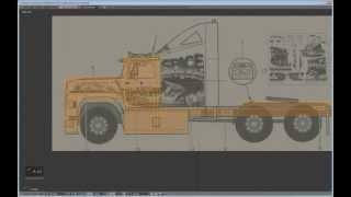 How to model a semitruck in Blender  Part 5 Detailing [upl. by Gomez]