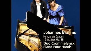 Duo Crommelynck  Brahms Complete original Works for Piano 4 Hands Vol I  Track 1 [upl. by Xuerd516]