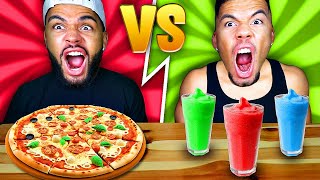 ECHTES ESSEN VS SMOOTHIE ESSEN CHALLENGE [upl. by Osi754]