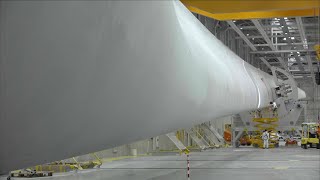 107m wind turbine blades built in Cherbourg [upl. by Mullins]