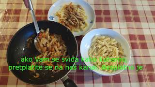 TJESTENINA SA PILETINOM I POVRĆEM ZA 20 MIN  RECEPT [upl. by Paley]