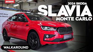 2024 Skoda Slavia Monte Carlo Walkaround  MidSpec Sportline Trim Introduced  OVERDRIVE [upl. by Sherrard]