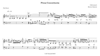 Benone Damian  Piesa Concertanta  Full transcription [upl. by Enimzzaj]