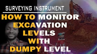 MONITORING EXCAVATION WITH DUMPY LEVEL [upl. by Caasi162]