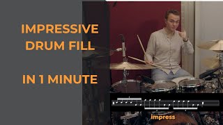 IMPRESSIVE DRUM FILL IN 1 MINUTE II [upl. by Imoian245]