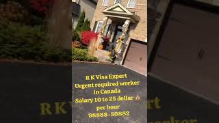 Job in Canada Urgent required worker in Canada [upl. by Stormy]